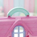 Ver imagem 5 de Casa Brinquedo Maleta Infantil Portátil Luz Som Móveis Acessórios Rosa Casinha Brinquedo