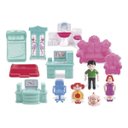 Ver imagem 4 de Casa Brinquedo Maleta Infantil Portátil Luz Som Móveis Acessórios Rosa Casinha Brinquedo