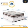 Cama Box Baú com Colchão de Molas Ensacadas Anjos Classic Viúva 128cm - 3