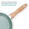 Conjunto de Panelas Antiaderente de Indução Ceramiclife Botanika 5 Peças - Brinox 4815/102 - 2