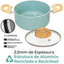 Ver imagem 4 de Conjunto de Panelas Antiaderente de Indução Ceramiclife Botanika 5 Peças - Brinox 4815/102