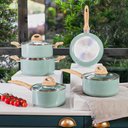 Ver imagem 7 de Conjunto de Panelas Antiaderente de Indução Ceramiclife Botanika 5 Peças - Brinox 4815/102