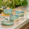Conjunto de Panelas Antiaderente de Indução Ceramiclife Botanika 5 Peças - Brinox 4815/102 - 8