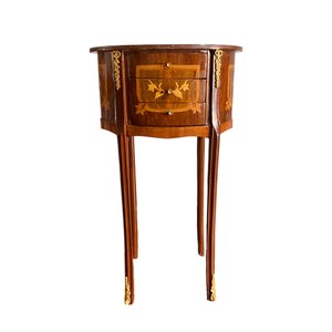 Mesa de Cabeceira Oval - 70x37x30
