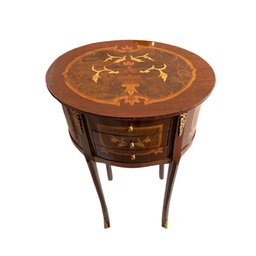 Mesa de Cabeceira Oval - 70x37x30 - 4
