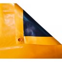 Ver imagem 1 de Lona para Caminhão Emborrachada Laranja/Preto com Ilhós - 9x5