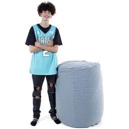 Pufe Sensorial Rollo Davi Cinza - 4
