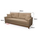 Ver imagem 4 de Sofá Living Malibu 2,30m King House Bouclê