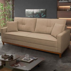 Sofá Living Malibu 2,30m King House Bouclê