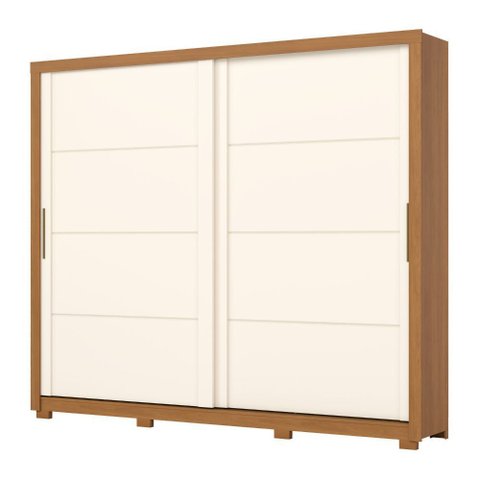 Guarda-roupa Casal 2 Portas de Correr 4 Gavetas Thor Henn