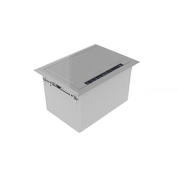 Caixa de Mesa para Tomadas ABS 04 blocos Open Box Branca Dutotec - 1