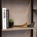 Ver imagem 2 de Escultura Decorativa Pássaro em Cerâmica Chumbo 8x23x6 cm - D'Rossi