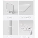 Ver imagem 3 de Mesa Dobrável Multiuso Branca Ajustável Home Office 18 em 1