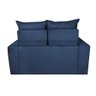 Sofá Retrátil e Reclinável 1.50m Cama Inbox Smal com Bordado Pantográfico Suede Azul - 6