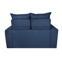 Ver imagem 6 de Sofá Retrátil e Reclinável 1.50m Cama Inbox Smal com Bordado Pantográfico Suede Azul