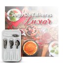 Ver imagem 2 de jogo talheres faqueiro 25 peças cabo branco 123útil inox