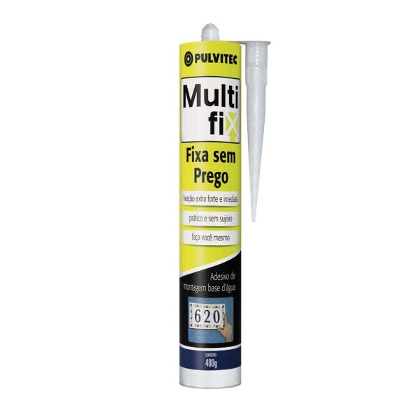 Adesivo Multifix fixa sem prego 400g Pulvitec - 1