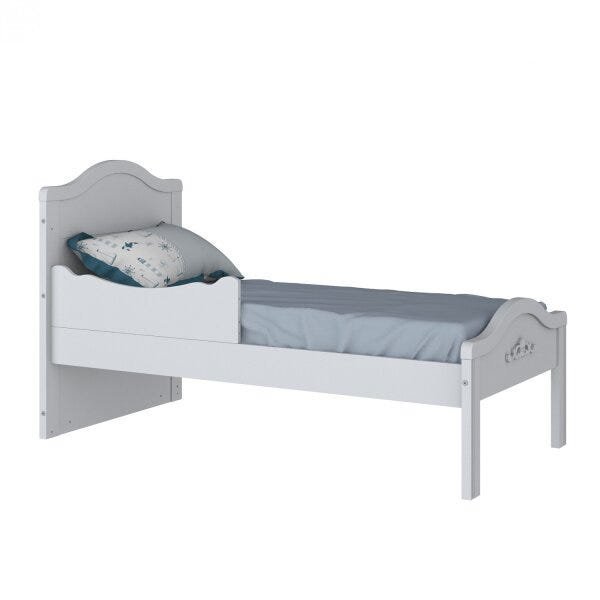 Quarto de Bebê Completo com Guarda-Roupa 4 Portas e 4 Gavetas, Cômoda e Berço Mini Cama Provençal He - 7