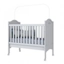 Ver imagem 5 de Quarto de Bebê Completo com Guarda-Roupa 4 Portas e 4 Gavetas, Cômoda e Berço Mini Cama Provençal He