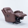 Cadeira de Massagem Poltrona do Papai Lift Reclinável Austin Elétrica Aquecimento Pu Marrom Chocolat - 7