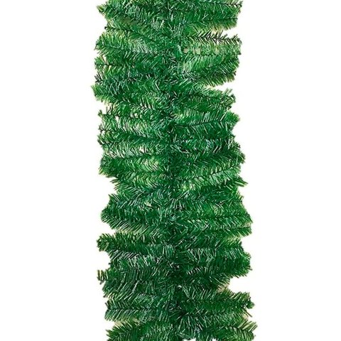 Festão Aramado Verde Decoração Natal com 2 Metros 180 Galhos