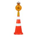 Ver imagem 6 de Sinalizador Solar Viário Cone Obra Luz Solar Automático Sinalização Chuva Led Energia Solar Estrada 