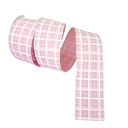 Ver imagem 1 de Fita Aramada Xadrez Rosa Comp 9.14m