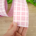 Ver imagem 3 de Fita Aramada Xadrez Rosa Comp 9.14m