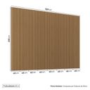 Ver imagem 4 de Rack com Painel Ripado Extensível para TV até 86 Polegadas 320cmx230cm Liso Aruá CabeCasa MadeiraOriginals