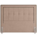 Ver imagem 4 de Cabeceira Cama Box Queen 160 Cm P05 Atenas Veludo Bege - Lyam Decor