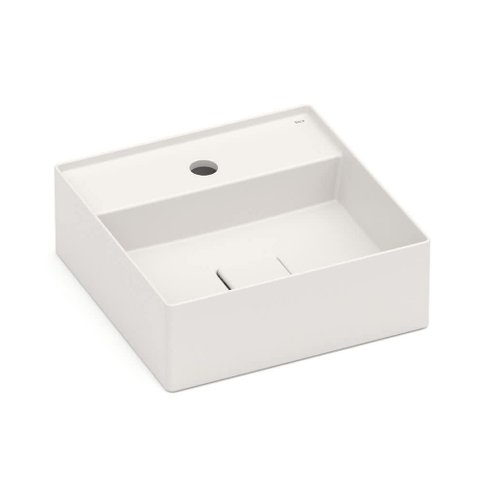 Cuba de Apoio 35cm Quadrada Roca T8 Terra Bege A32787w650