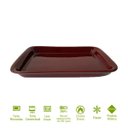 Ver imagem 2 de Travessa Rasa Ret Marrom Nova Imagem