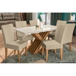 Base Mesa de Jantar Graviola BA29 Madeirado s/ Tampo Freijó - Kappesberg - 4