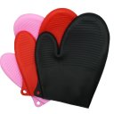 Ver imagem 6 de Luva de Silicone 21cm Cozinha Temperatura Proteção Pegador Forno Fogão Cabo de Panela Quente - Panam