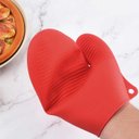 Ver imagem 4 de Luva de Silicone 21cm Cozinha Temperatura Proteção Pegador Forno Fogão Cabo de Panela Quente - Panam