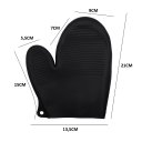 Ver imagem 3 de Luva de Silicone 21cm Cozinha Temperatura Proteção Pegador Forno Fogão Cabo de Panela Quente - Panam