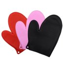 Ver imagem 5 de Luva de Silicone 21cm Cozinha Temperatura Proteção Pegador Forno Fogão Cabo de Panela Quente - Panam