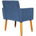 Ver imagem 6 de Kit 8 Poltronas Nina para Recepção Suede Cores Pé Palito 30cm Castanho - Suede