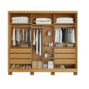 Ver imagem 2 de Guarda Roupa Casal Master 2.40 6 Portas, com Espelho Externo, 100% MDF | Bianchi