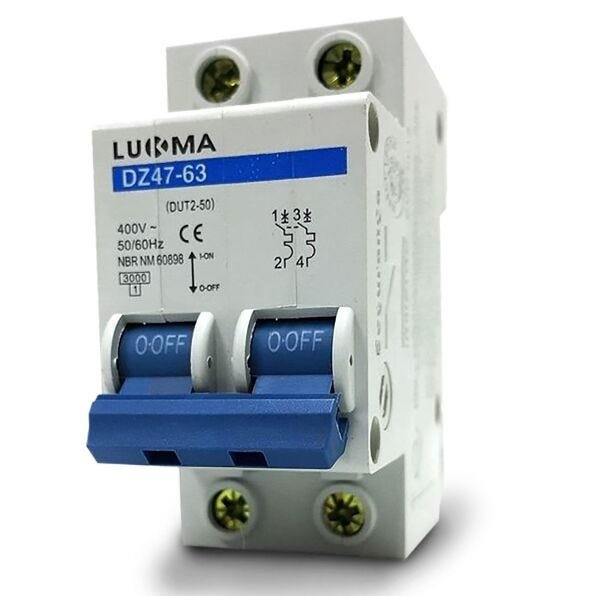 Caixa sobrepor com Disjuntor Bipolar 25A + Tomada 20A - 2