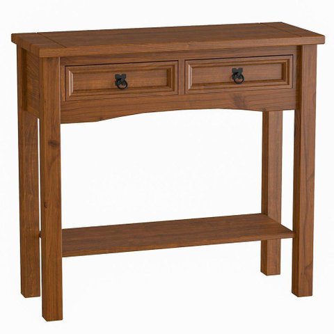 Aparador de Sala Rústico 100% Madeira 2 Gavetas Imperial Imbuia Fosco