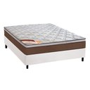 Ver imagem 1 de Cama Box Casal: Colchão Molas Pocket Ensacadas Castor Revolution + Base CRC Courano Branco(138x188)