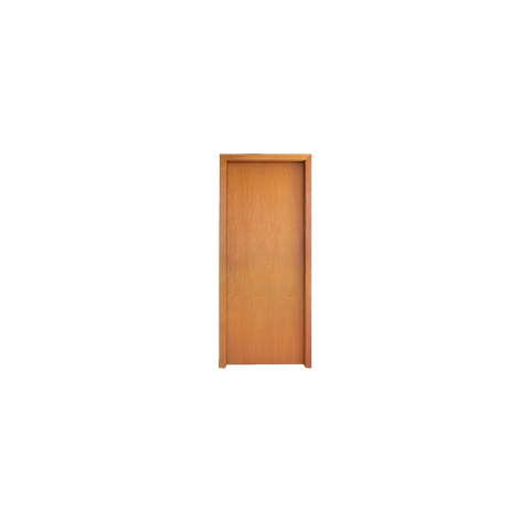 Porta Lisa Curupixá 210x0,62  C/ Batente 14cm De Pinus Sem Ferragens