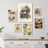 Composição 6 Quadros Decorativos para Atelier de Costura:madeira Branca - 1