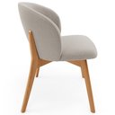 Ver imagem 6 de Kit 05 Cadeiras de Jantar e Estar Living Estofada Mia L02 Bouclê Creme - Lyam Decor