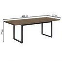 Ver imagem 3 de Mesa De Reuniao Para Escritorio 220cm F220 Carvalho Kappesbe