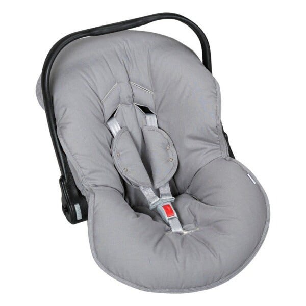 Capa para Bebê Conforto com Protetor de Cinto Cinza - Batistela Baby - 1