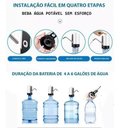 Ver imagem 2 de Bomba Elétrica para Galão Água Recarregável Preto