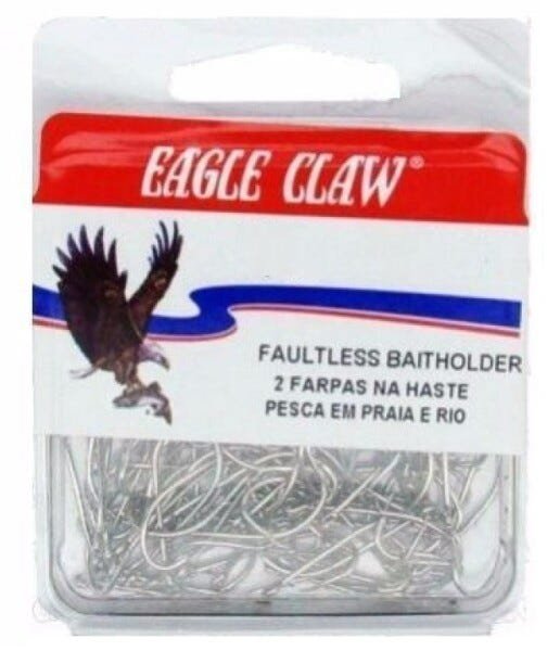 Anzol Eagle Claw - Dupla Farpa - 50 unidades - 06 - 2
