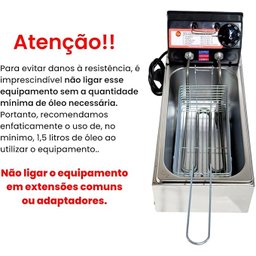 Fritadeira Elétrica Industrial Econômica Cuba 3l (110, Volts) - 6